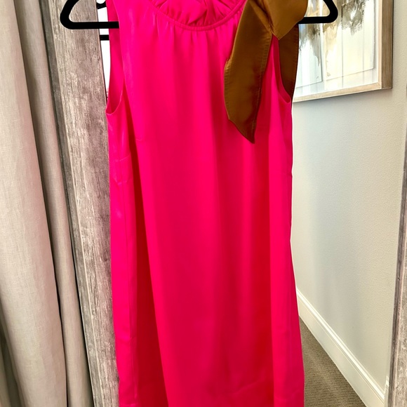 Worn Once J Crew Silk Dress with Neck Tie - Picture 4 of 7